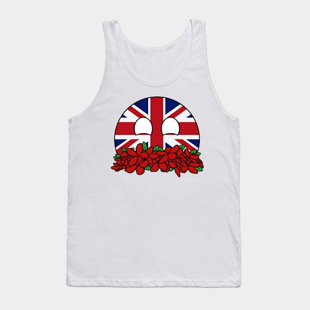 countryballs united kingdom play flowers Tank Top by LillyTheChibi